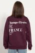 PixieGirl Petite Burgundy Red Slogan Sweatshirt - Size 14 Image 4
