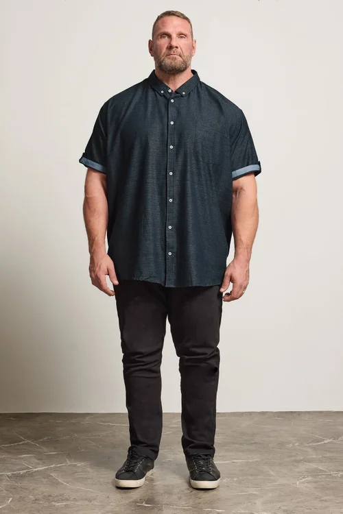 BadRhino Navy Blue Slub Shirt - 5/6 XL Image 3