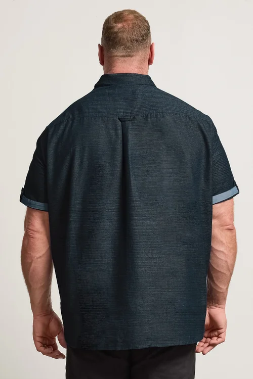 BadRhino Navy Blue Slub Shirt - 5/6 XL Image 2