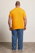 BadRhino Orange & Navy Blue Garfield Pyjama Set - 4XL Image 2