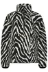 Long Tall Sally Black Zebra Half Zip Fleece Jacket - 18 Image 5