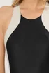 Long Tall Sally Black & White Colourblock Sporty Swimsuit - Size 16 Image 5