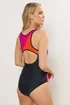Long Tall Sally Black & Pink Contrast Swimsuit - Size 12 Image 3