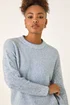 Roman Light Blue Stitch Detail Soft Knit Jumper - Size 16 Image 4