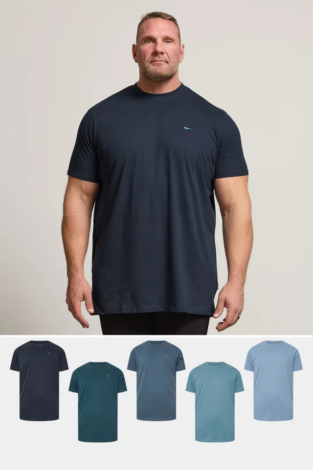 BadRhino Multi Extra Long T-Shirts 5 Pack