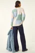 Roman Ivory Colour Block Cable Knit Jumper - Size 12 Image 3
