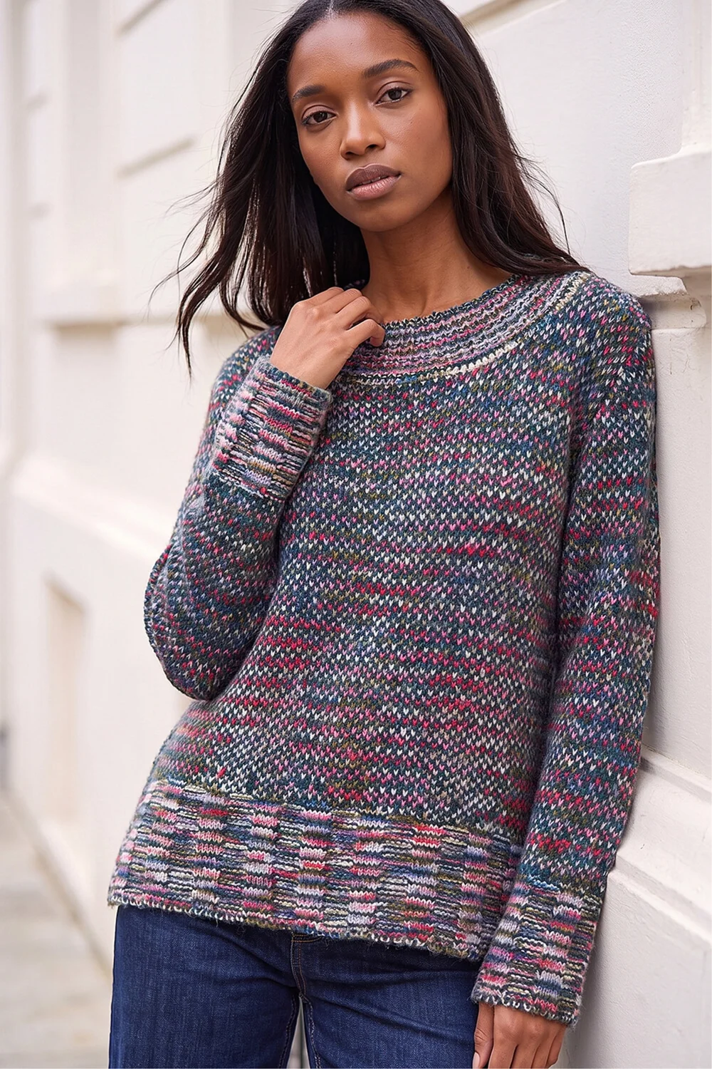 Roman Multi Petite Contrast Knitted Jumper - 8 Image 1
