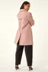 Roman Light Pink Petite Double Breasted Collared Peacoat - 16 Image 3