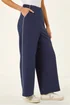 Roman Navy Petite Side Seam Stretch Trouser - 18 Image 4