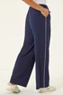 Roman Navy Petite Side Seam Stretch Trouser - 18 Image 3