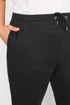 Yours Curve Black Straight Leg Stretch Joggers - Size 20, Leg 30 Image 3