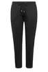 Yours Curve Black Straight Leg Stretch Joggers - Size 20, Leg 30 Image 5