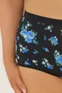 Yours 5 Pack Curve Black Floral Full Briefs - Size 14-16 Image 4