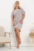 Yours Curve 2 Pack Green 'Lazy Daisy' Slogan Printed Nightdresses - Size 34-36 Image 4
