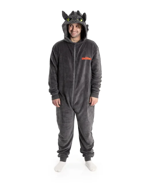 How to Train Your Dragon Grey Onesie - Extra Large Image 1