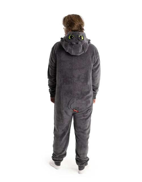 How to Train Your Dragon Grey Onesie - Extra Large Image 3