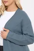 Yours Curve Essential Light Blue Knitted Cardigan - Size 14-16 Image 4