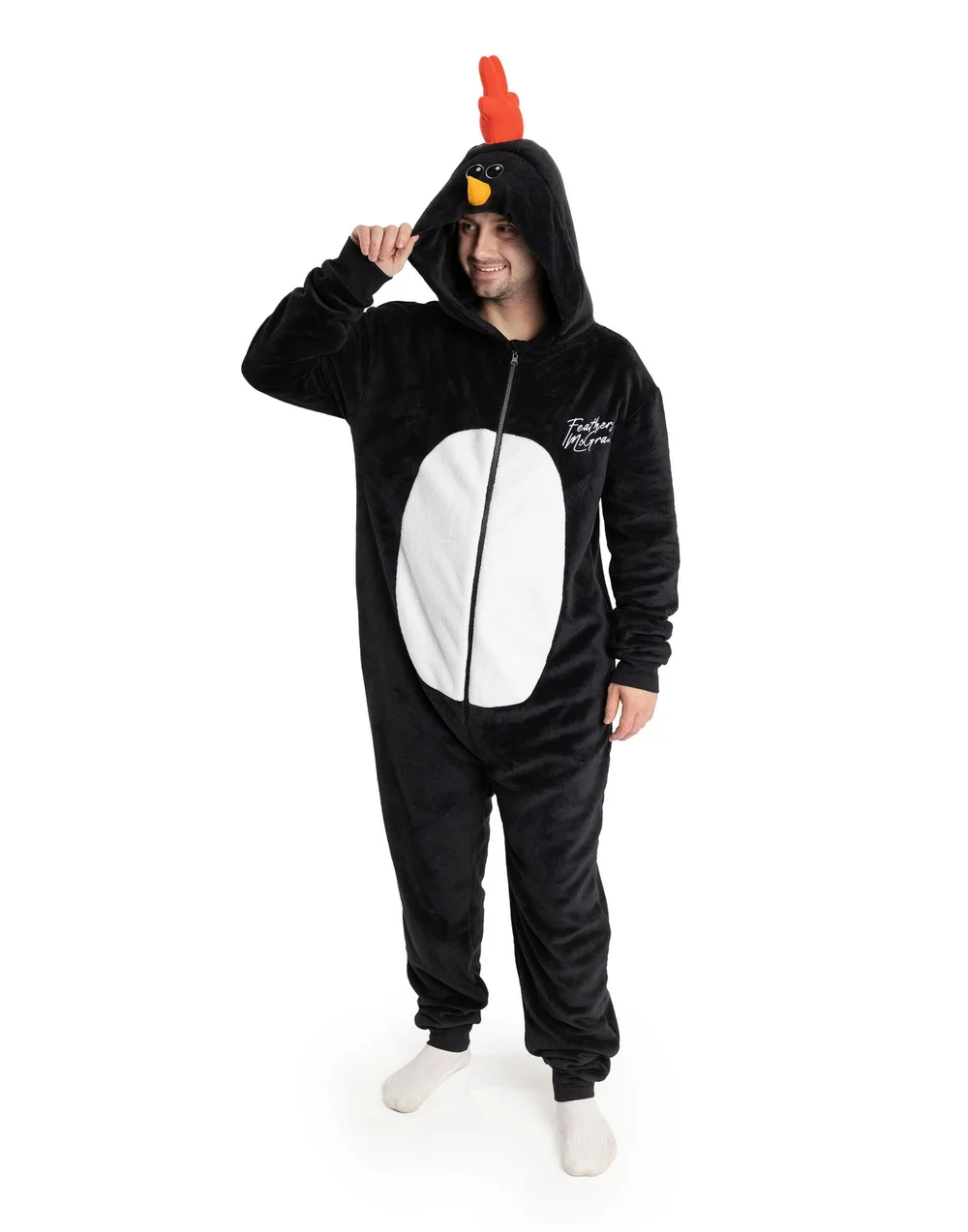 Wallace And Gromit Black Onesie - Medium Image 1
