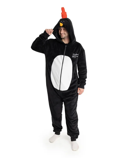 Wallace And Gromit Black Onesie - Medium Image 1