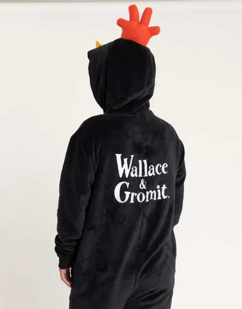 Wallace And Gromit Black Onesie - Medium Image 2