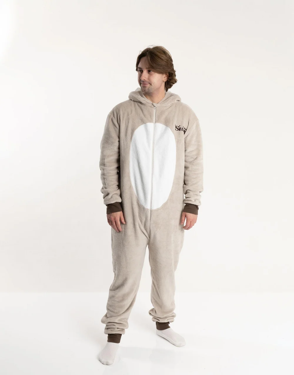 Shrek Beige Onesie - Small Image 2