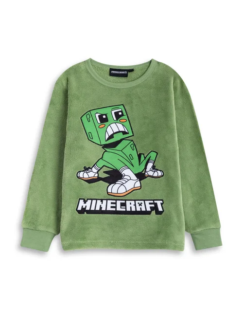 Vanilla Underground Minecraft Kids Green Pyjamas (5-14yrs) - Age 7-8 Years Image 3