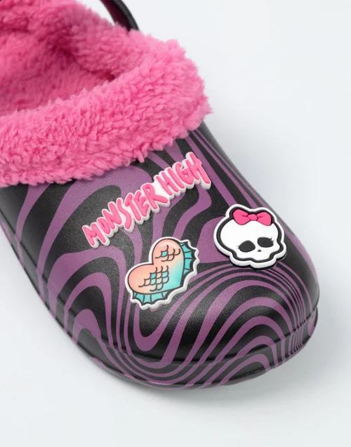 Vanilla Underground Monster High Kids Black Clogs (Younger 10-Older 3) - Size 1 Infants Footwear Image 4
