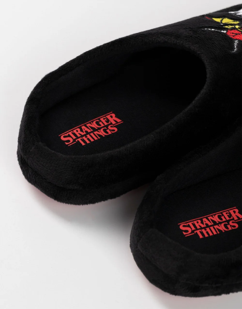Stranger Things Kids Black Mule Slippers (Older 12-5 years) - 2 Infants Image 3