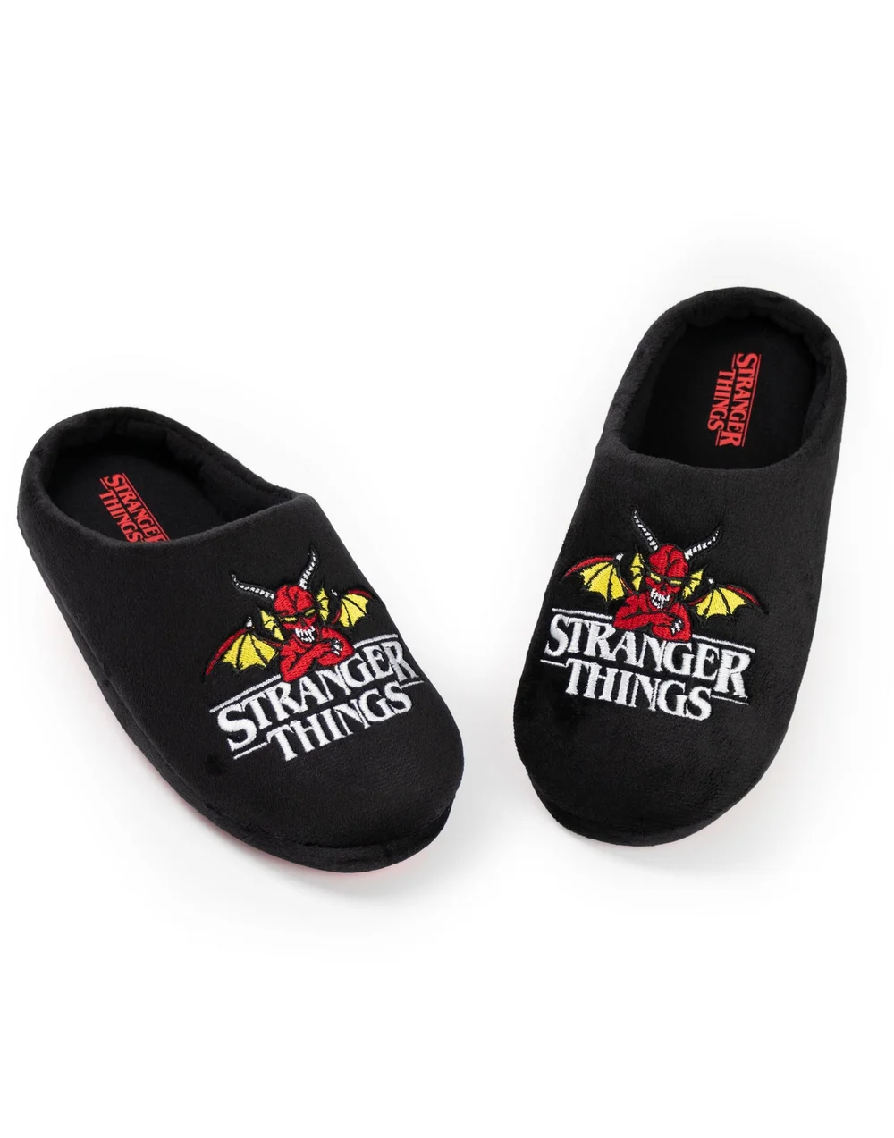 Stranger Things Kids Black Mule Slippers (Older 12-5 years) - 2 Infants Image 1