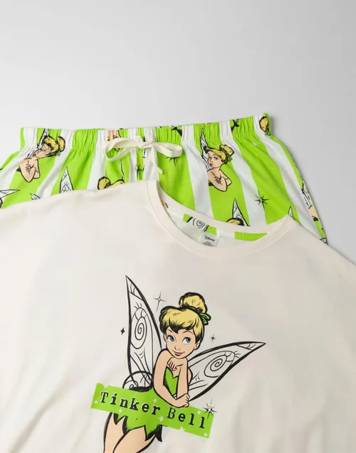 Disney Tinkerbell Green Pyjamas - Extra small Image 3