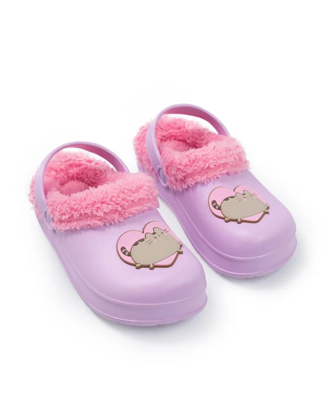 Vanilla Underground Pusheen Kids Purple Clogs (Older 12-5)