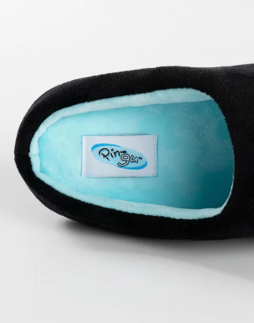 Pingu Black Mule Slippers - Size 9-10 Image 4