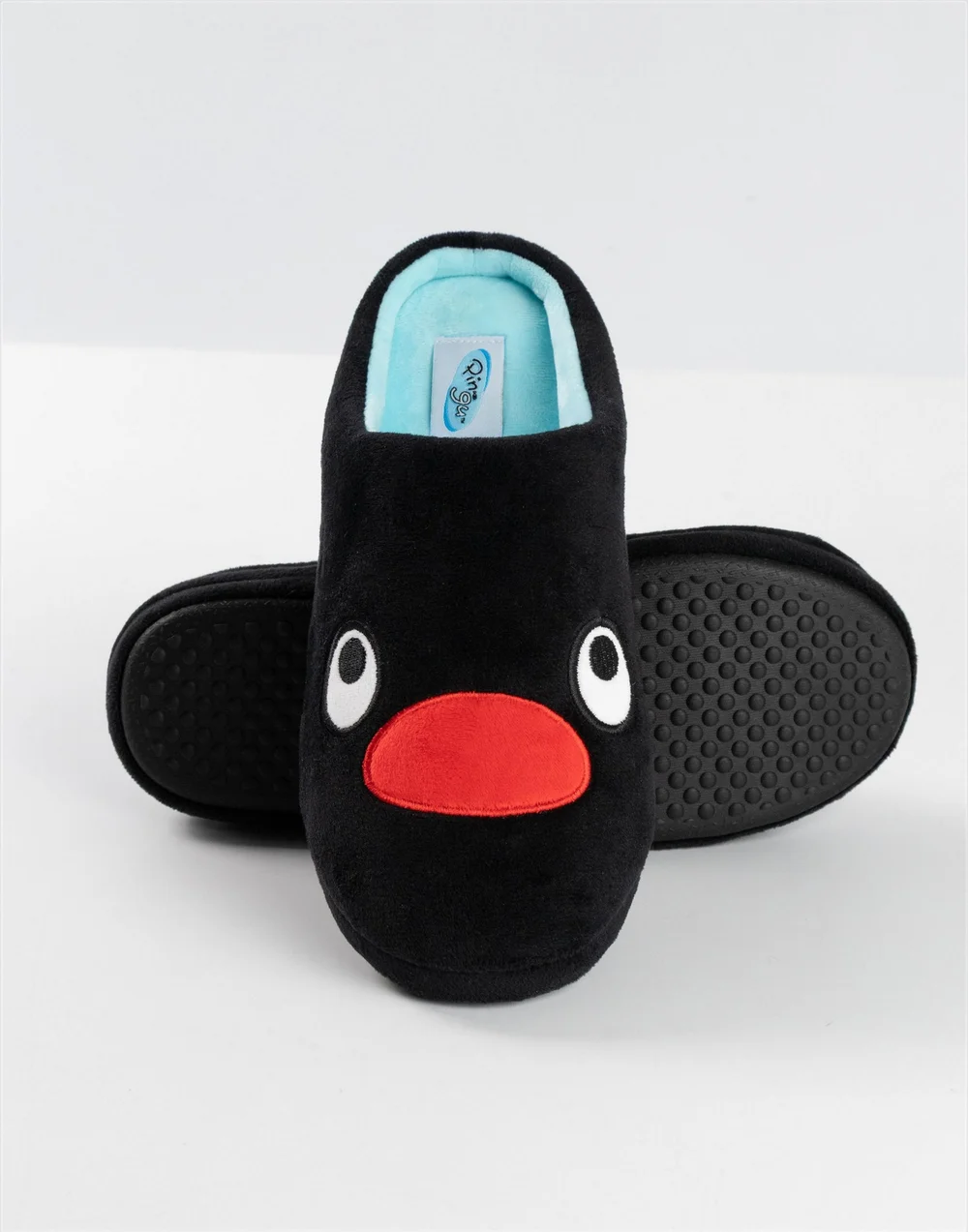 Pingu Black Mule Slippers - 9-10 Image 5
