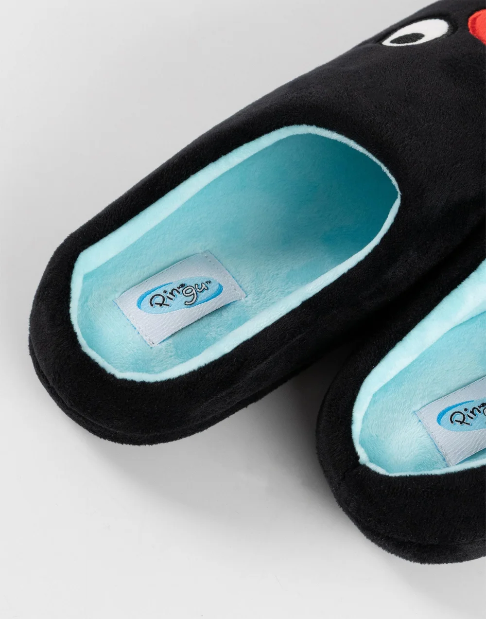 Pingu Black Mule Slippers - Size 9-10 Image 2