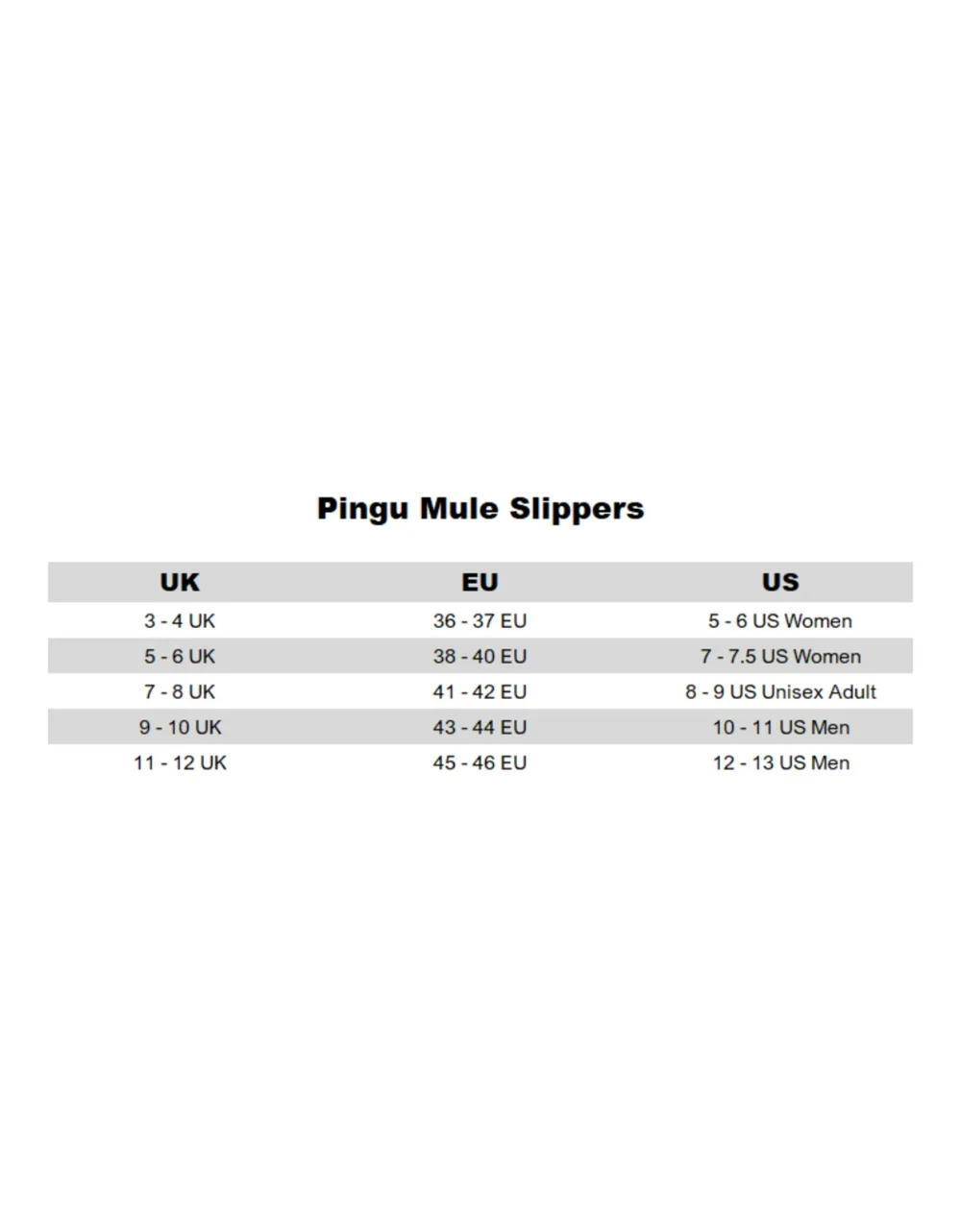Pingu Black Mule Slippers - 9-10 Image 6
