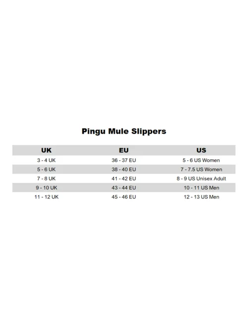 Pingu Black Mule Slippers - 9-10 Image 6