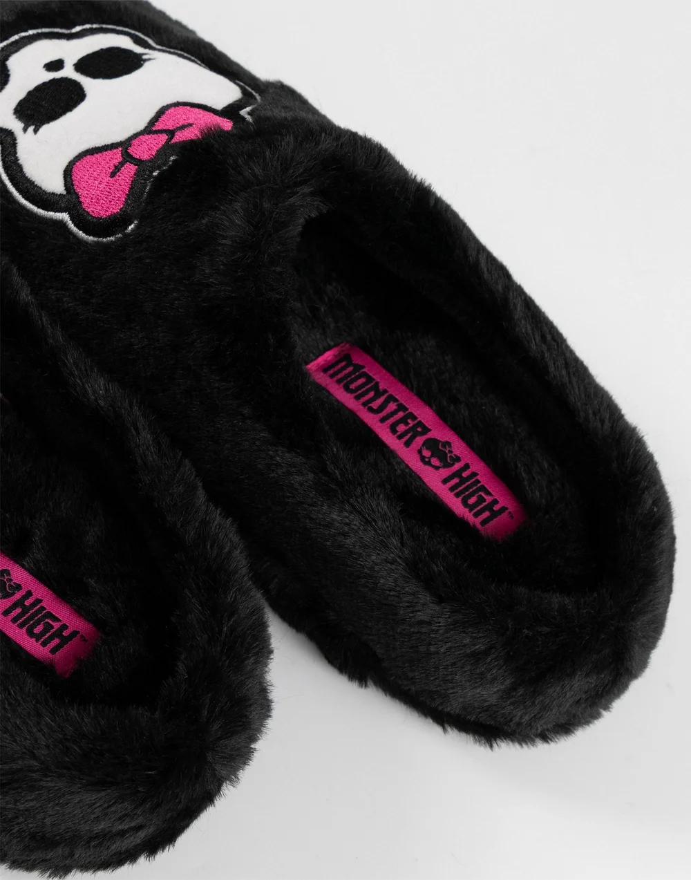 Monster High Black Mule Slippers - Size 7-8 Image 2
