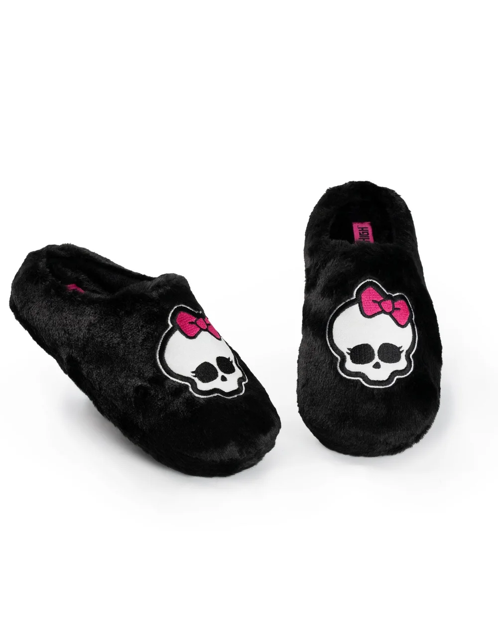 Monster High Black Mule Slippers - Size 7-8 Image 1