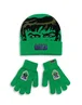 Marvel The Incredible Hulk Kids Green Beanie & Gloves - One Size Image 1