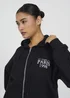 Brave Soul Black Zip Through Hoodie - Medium Image 3