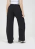 Brave Soul Black High Waisted Wide Leg Trousers - Small Image 2