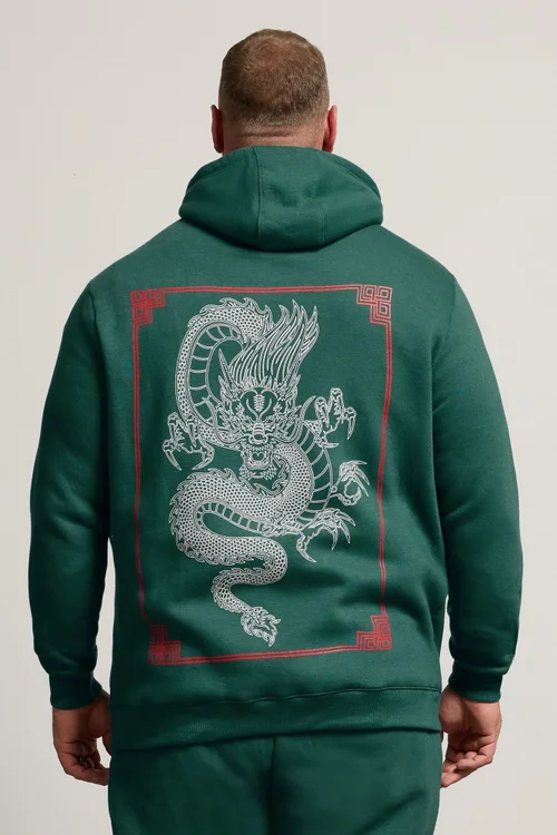 BadRhino Green Dragon Graphic Hoodie - 3XL Image 3