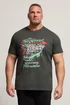 BadRhino Charcoal Grey Printed 'Castrol' T-Shirt - 5/6 XL Image 1