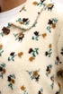 Yours Curve Ivory White Floral Print Teddy Fleece Jacket - 18 Image 4