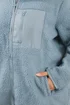 Yours Curve Blue Teddy Borg Zip Through Fleece - 26-28 Image 3