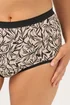 Yours 5 Pack Curve Black Leaf Print Full Briefs - 22-24 Image 4