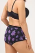 Yours 5 Pack Curve Purple Floral Full Briefs - 22-24 Image 3