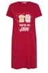 Yours Curve Red 'You're My Jam' Dipped Back Nightdress - Size 22-24 Image 5
