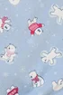 Yours Curve Blue Polar Bear Print Dipped Back Nightdress - Size 18-20 Image 4