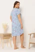 Yours Curve Blue Polar Bear Print Dipped Back Nightdress - Size 18-20 Image 3